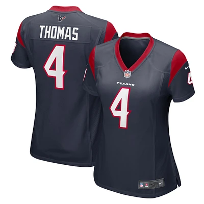 Maillot de match l'équipe des Houston Texans Nike Tavierre Thomas pour femme, bleu marine