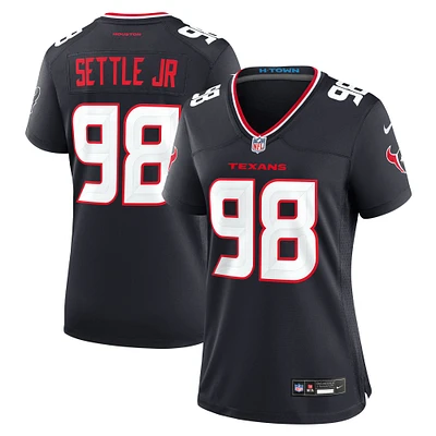 Women's Nike Tim Settle Jr.  Navy Houston Texans Team Game Jersey