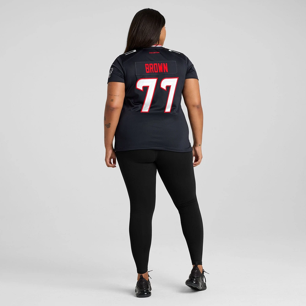Maillot Nike Trenton Brown Navy pour femme des Houston Texans