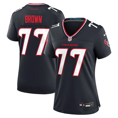 Maillot Nike Trenton Brown Navy pour femme des Houston Texans