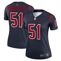 Maillot Nike Will Anderson Jr. pour femme, bleu marine, légende des Houston Texans