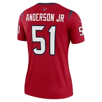 Women's Nike Will Anderson Jr. Red Houston Texans Alternate Legend Player Performance Top