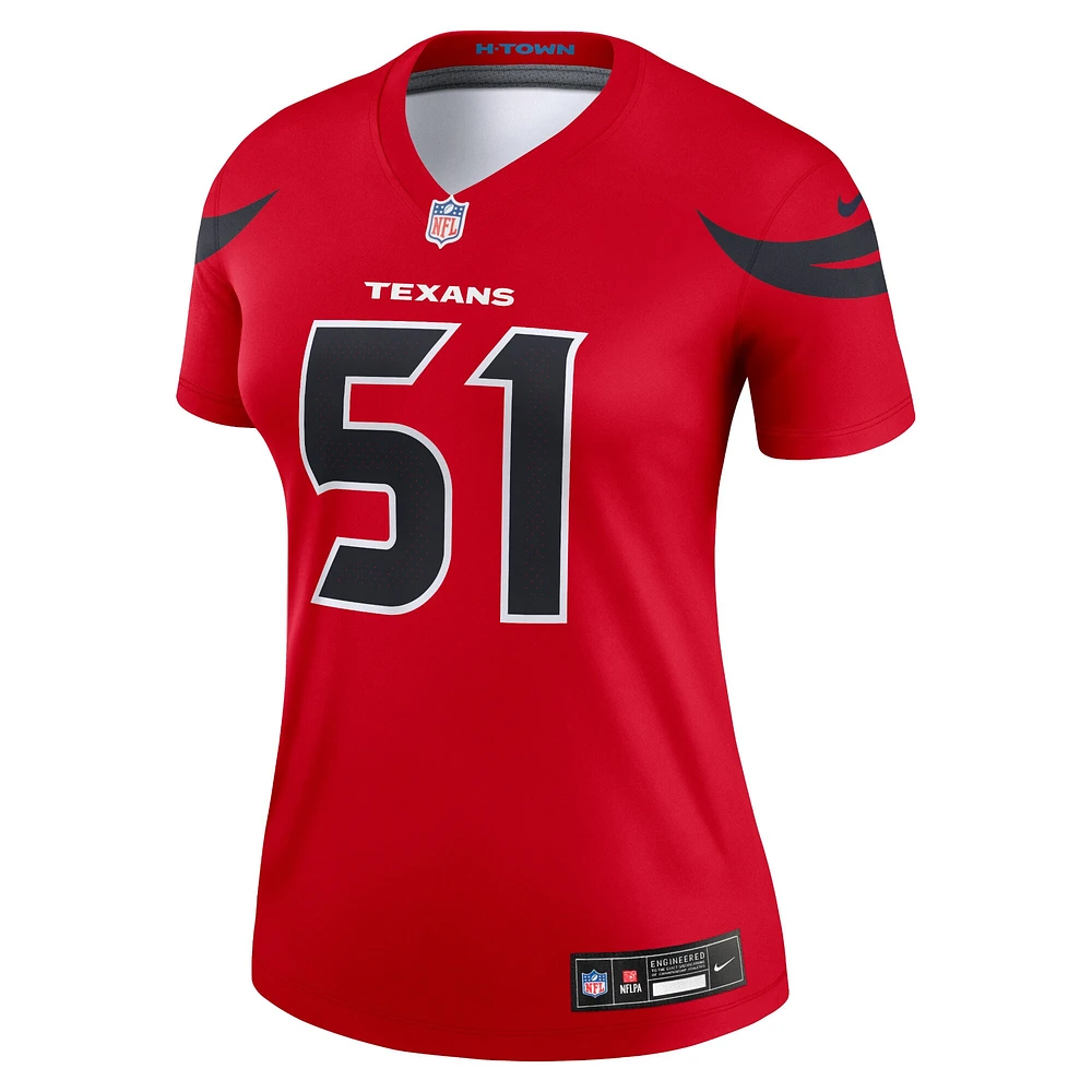 Women's Nike Will Anderson Jr.  Red Houston Texans Alternate Legend Player Performance Top