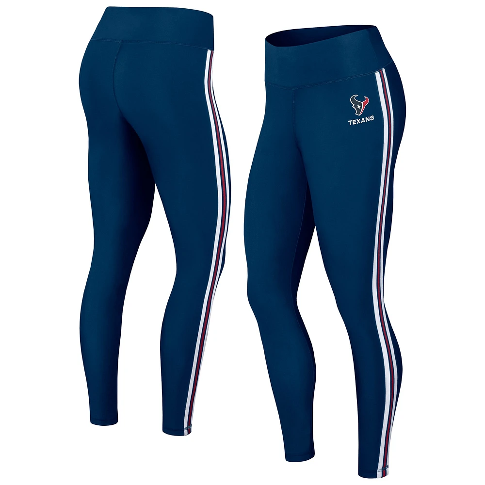 Leggings à blocs de couleurs bleu marine Houston Texans pour femme WEAR by Erin Andrews