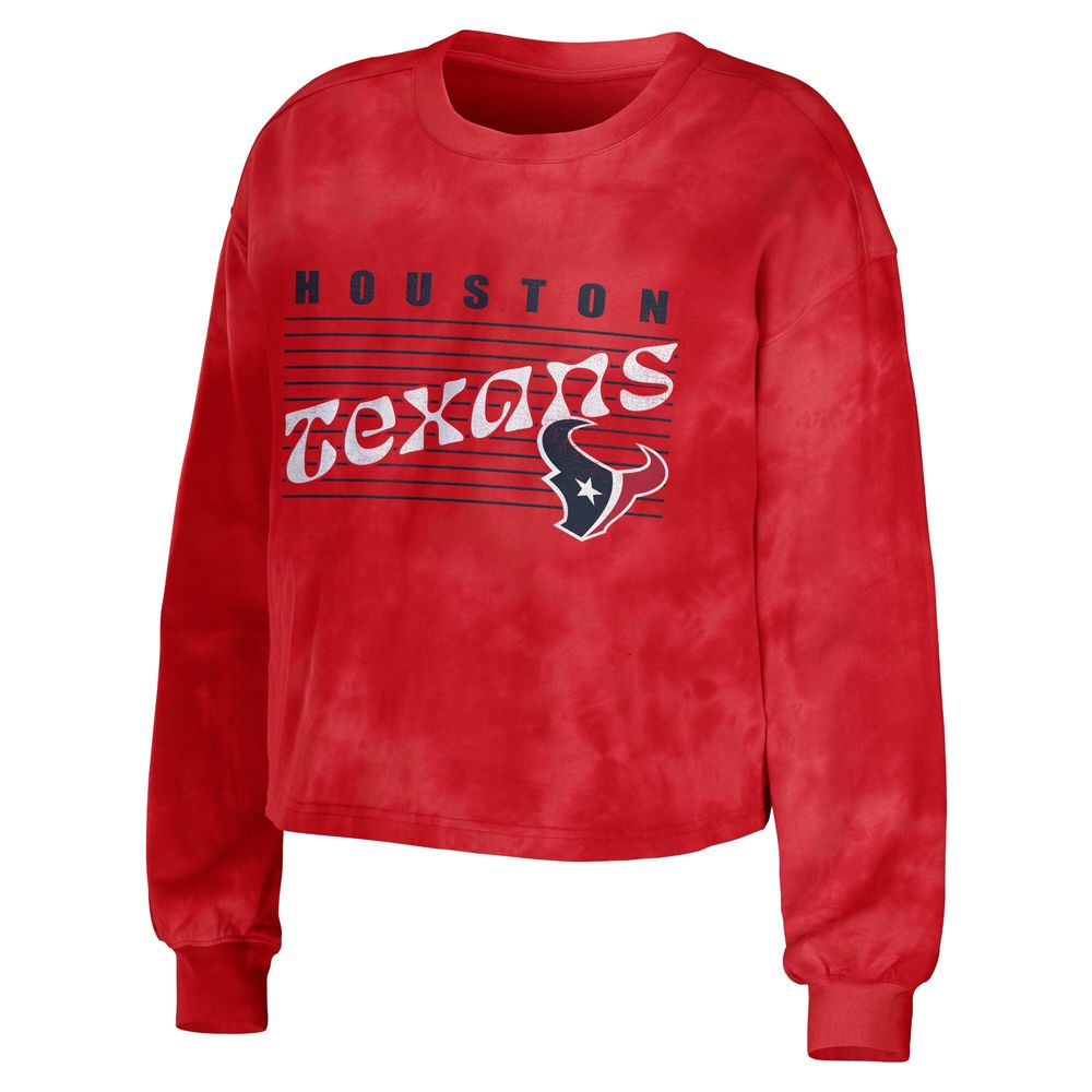 Lids Houston Texans WEAR By Erin Andrews Women's Dip Dye T-Shirt