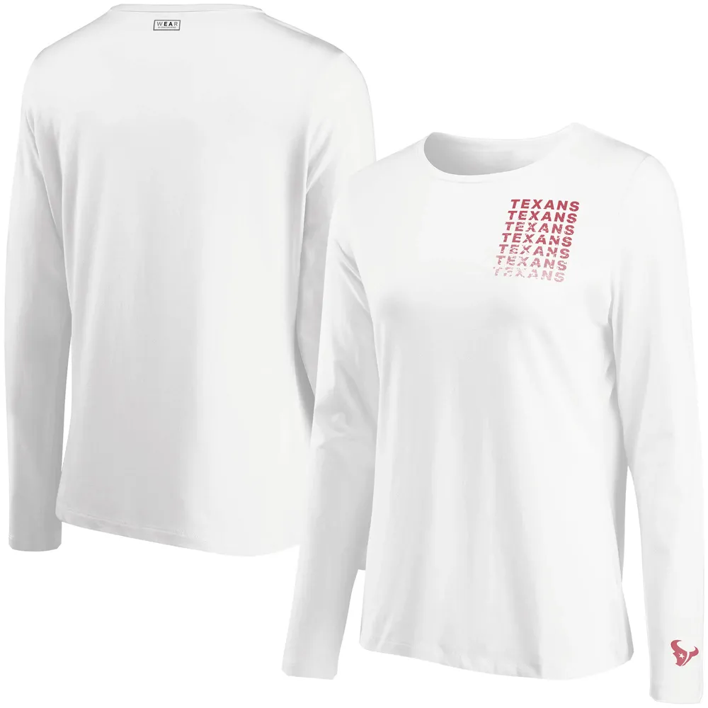 Lids Houston Texans WEAR By Erin Andrews Women's Repeat Tri-Blend Long  Sleeve T-Shirt - White