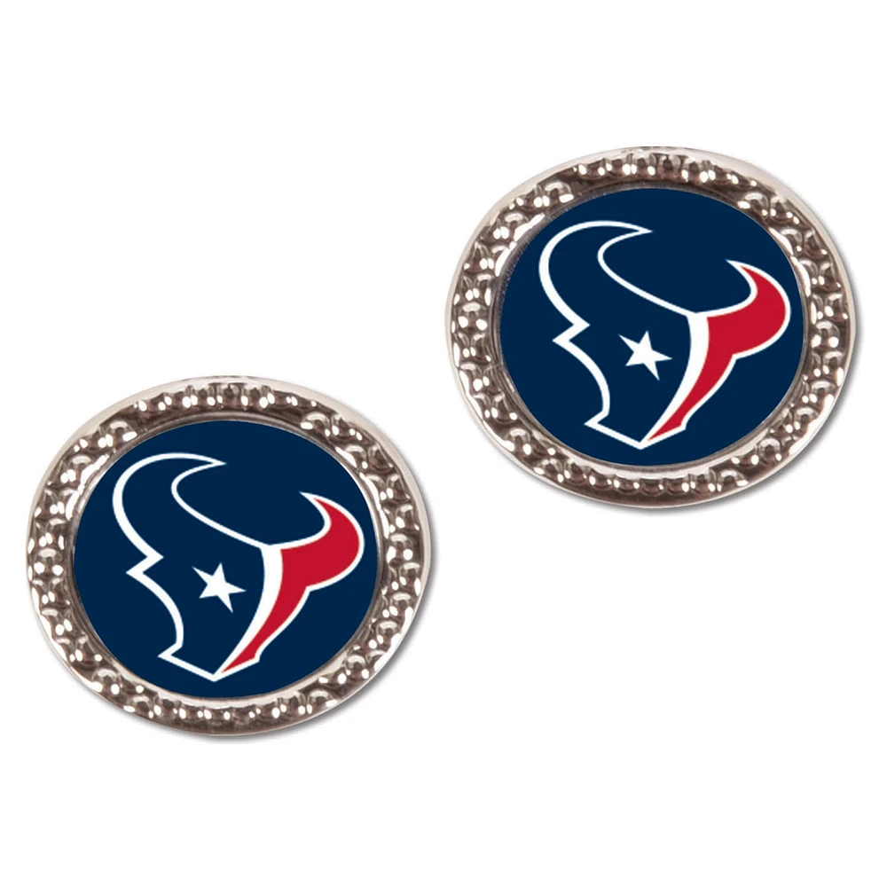 Boucles d'oreilles rondes WinCraft Houston Texans pour femmes