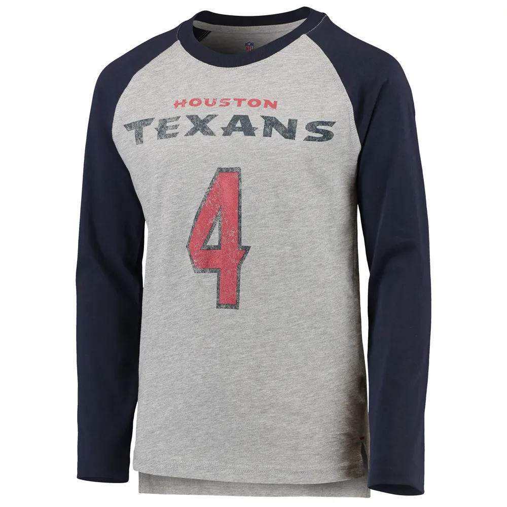 Youth Black Houston Texans Football T-Shirt 