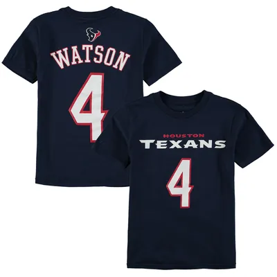 Deshaun Watson Houston Texans Youth Mainliner Player Name & Number T-Shirt - Navy