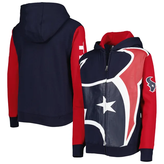 Youth Fanatics Branded Red Houston Texans Tie Breaker Pullover Hoodie