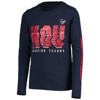 Outerstuff Houston Texans Youth Team Logo T-Shirt - Navy Blue