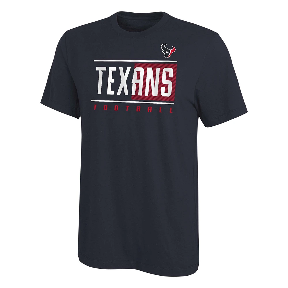 T-shirt gonflé pour jeunes de la marine des Houston Texans