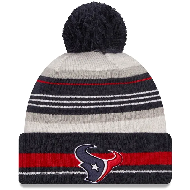 Youth New Era Black Houston Texans Team Logo Core Classic Cuffed Knit Hat