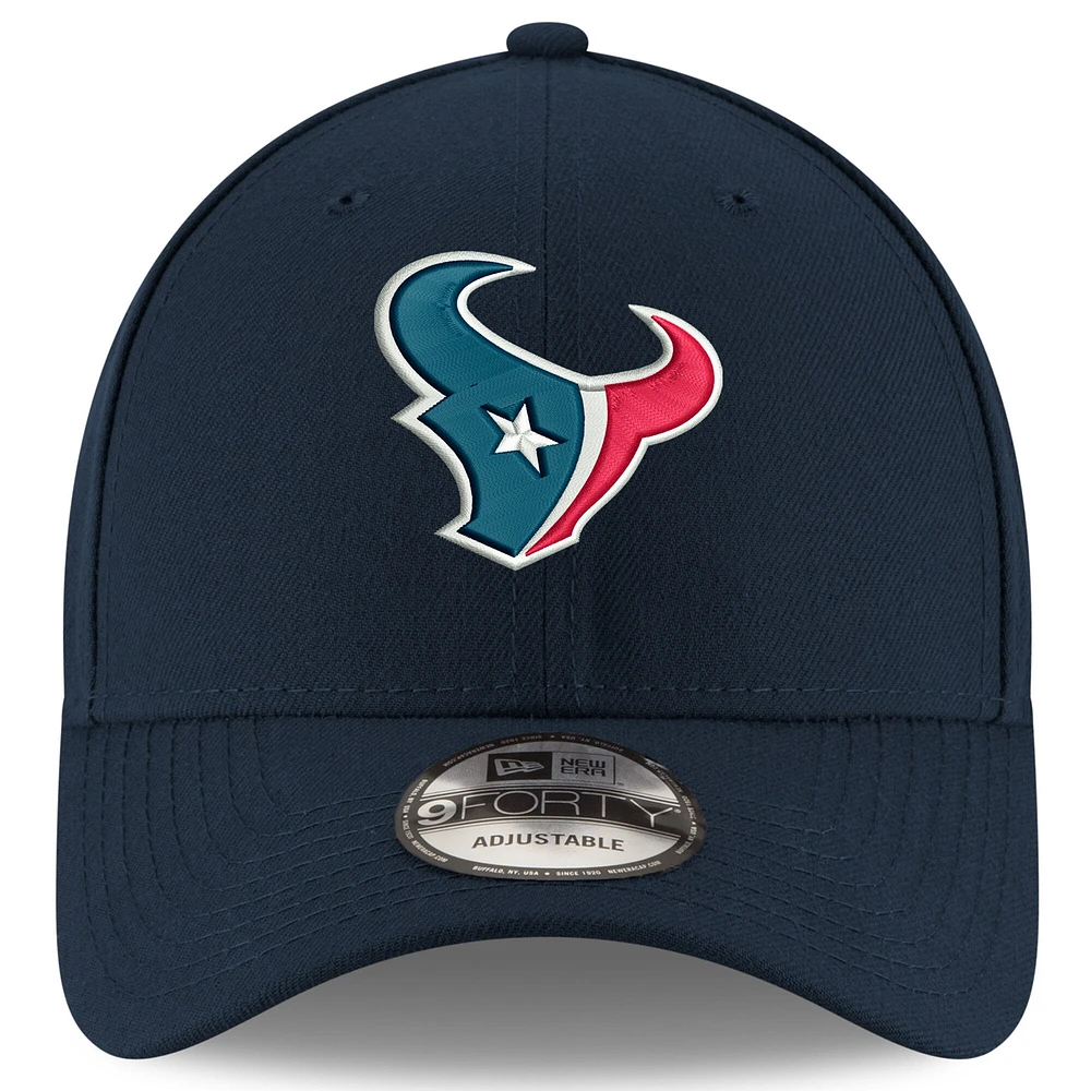 Casquette réglable 9FORTY Houston Texans League New Era pour jeune, bleu marine