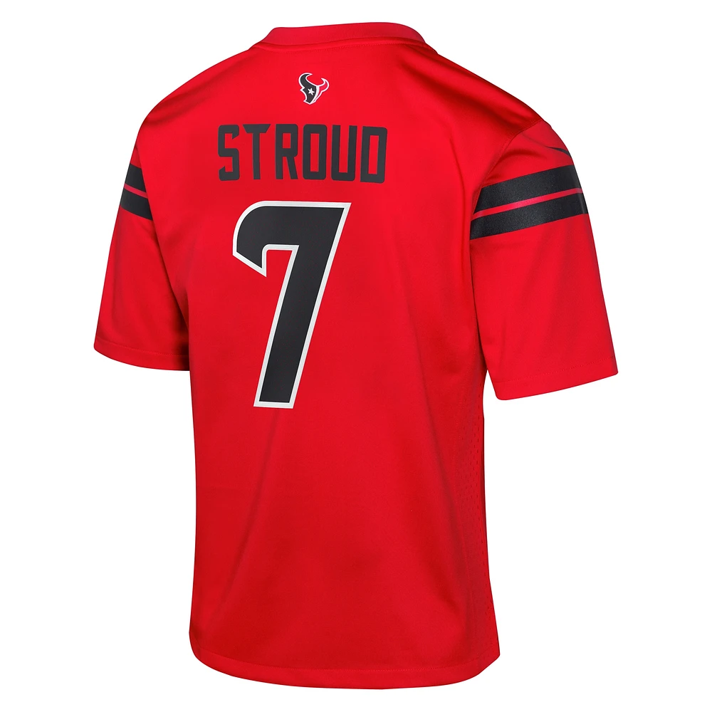 Maillot de match alternatif Nike C.J. Stroud pour jeunes des Houston Texans, rouge