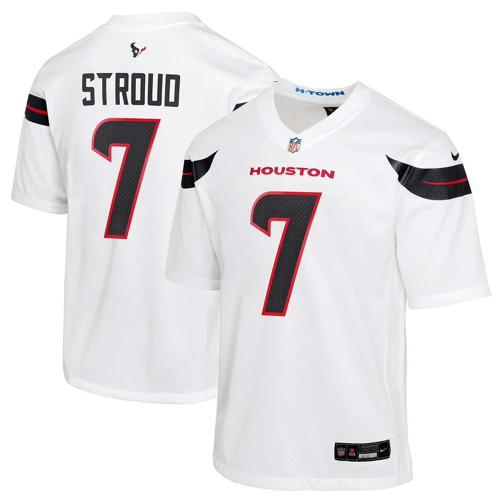 Maillot de match Nike C.J. Stroud Houston Texans blanc pour jeune