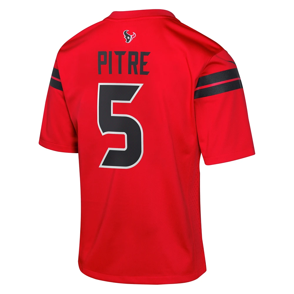 Maillot de jeu alternatif Nike Jalen Pitre pour jeunes des Houston Texans, rouge