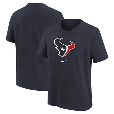 T-shirt Nike bleu marine avec logo des Houston Texans pour jeunes