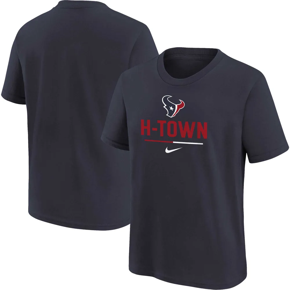 Lids Houston Texans Nike Youth Team Slogan T-Shirt - Navy