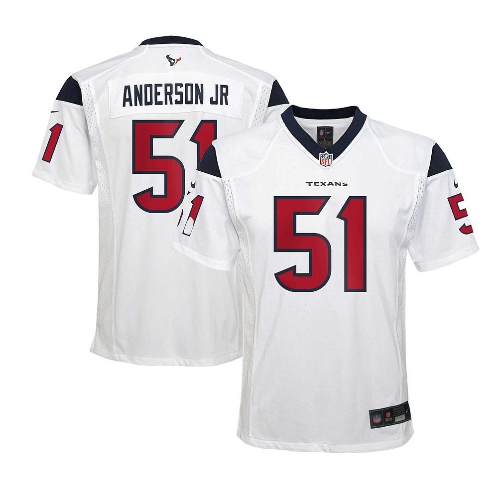 Maillot de match Nike Will Anderson Jr. pour jeunes des Houston Texans