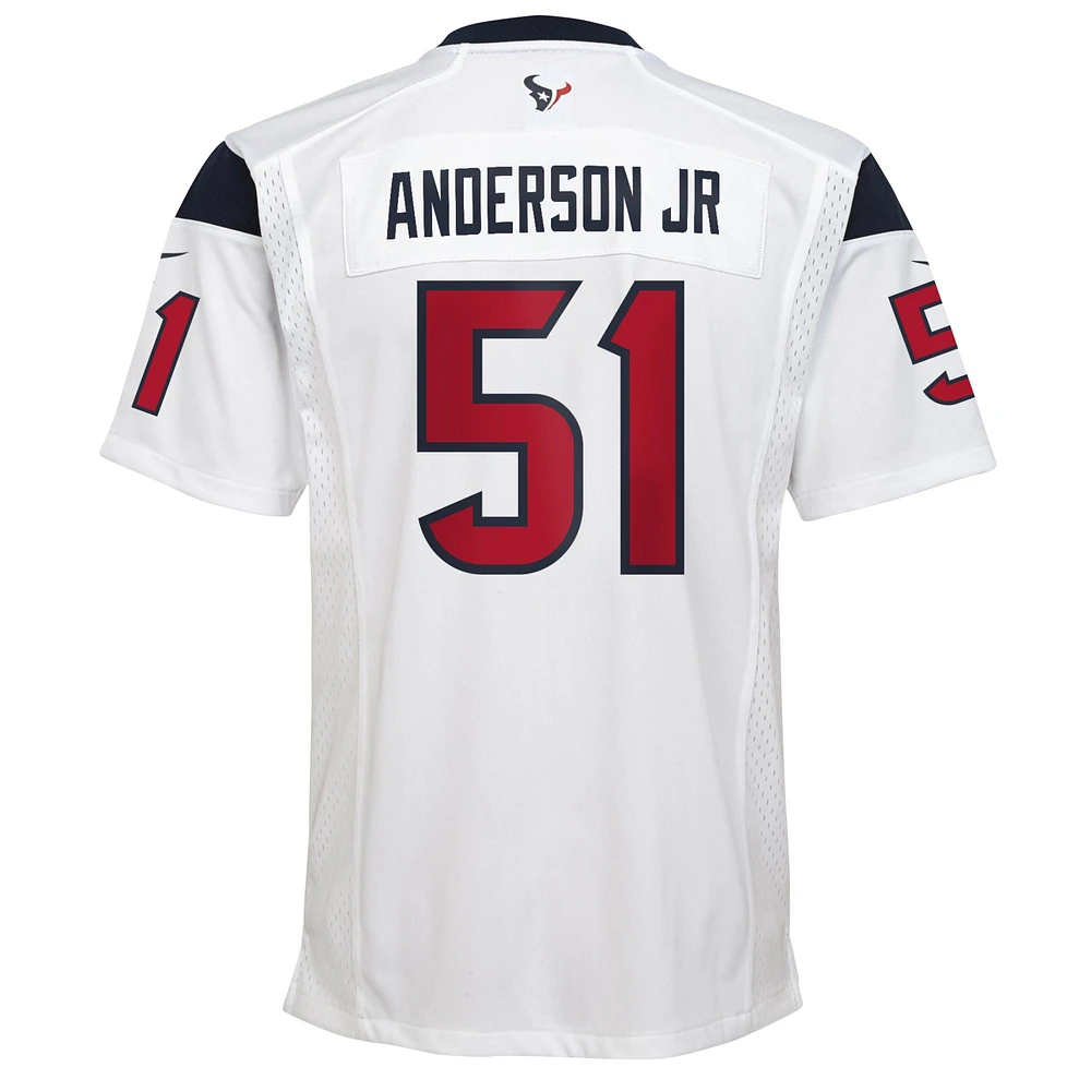 Maillot de match Nike Will Anderson Jr. pour jeunes des Houston Texans