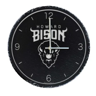 Howard Bison 12'' Slate Clock - Gray