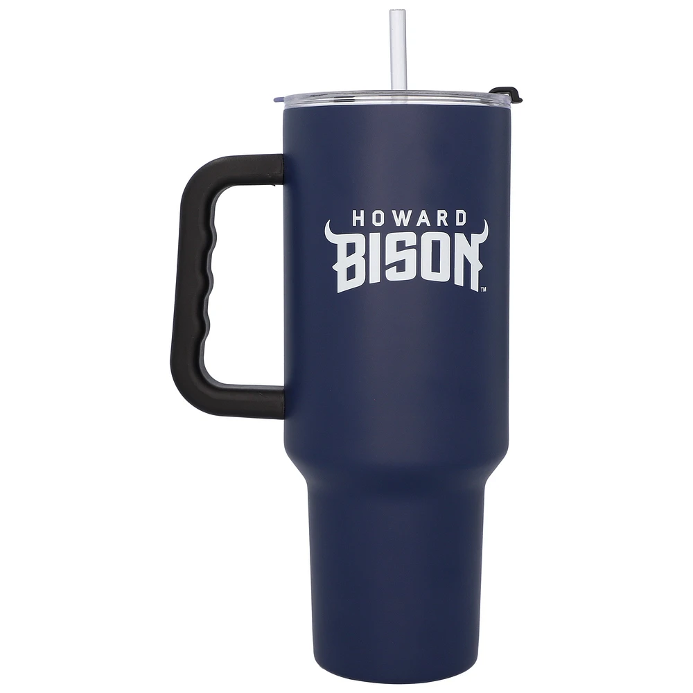 Howard Bison 40oz. Travel Tumbler with Handle