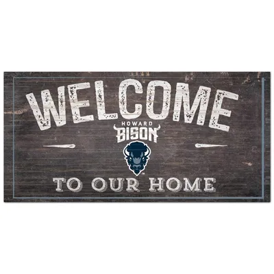 Howard Bison 6'' x 12'' Welcome to Our Home Sign