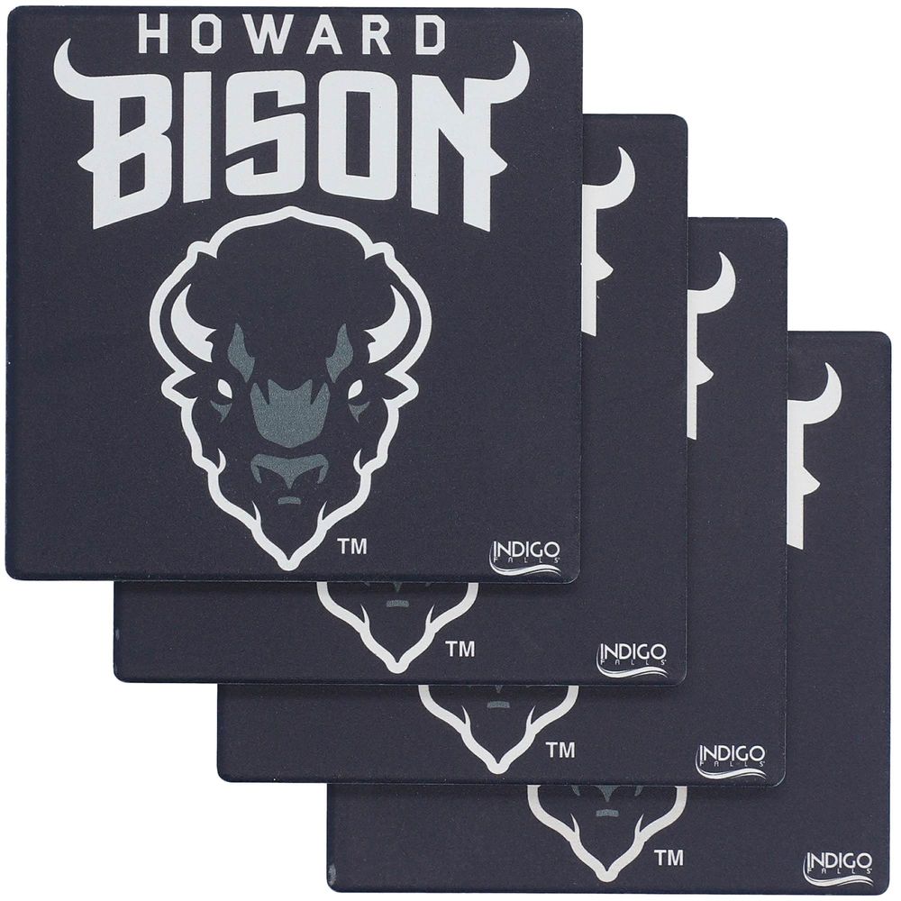 Howard Bison Four-Pack Specialty Coaster Set