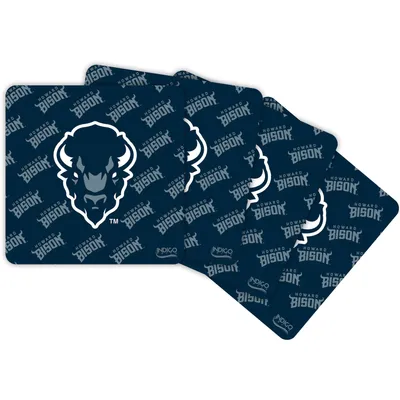 Howard Bison Four-Pack Square Repeat Coaster Set