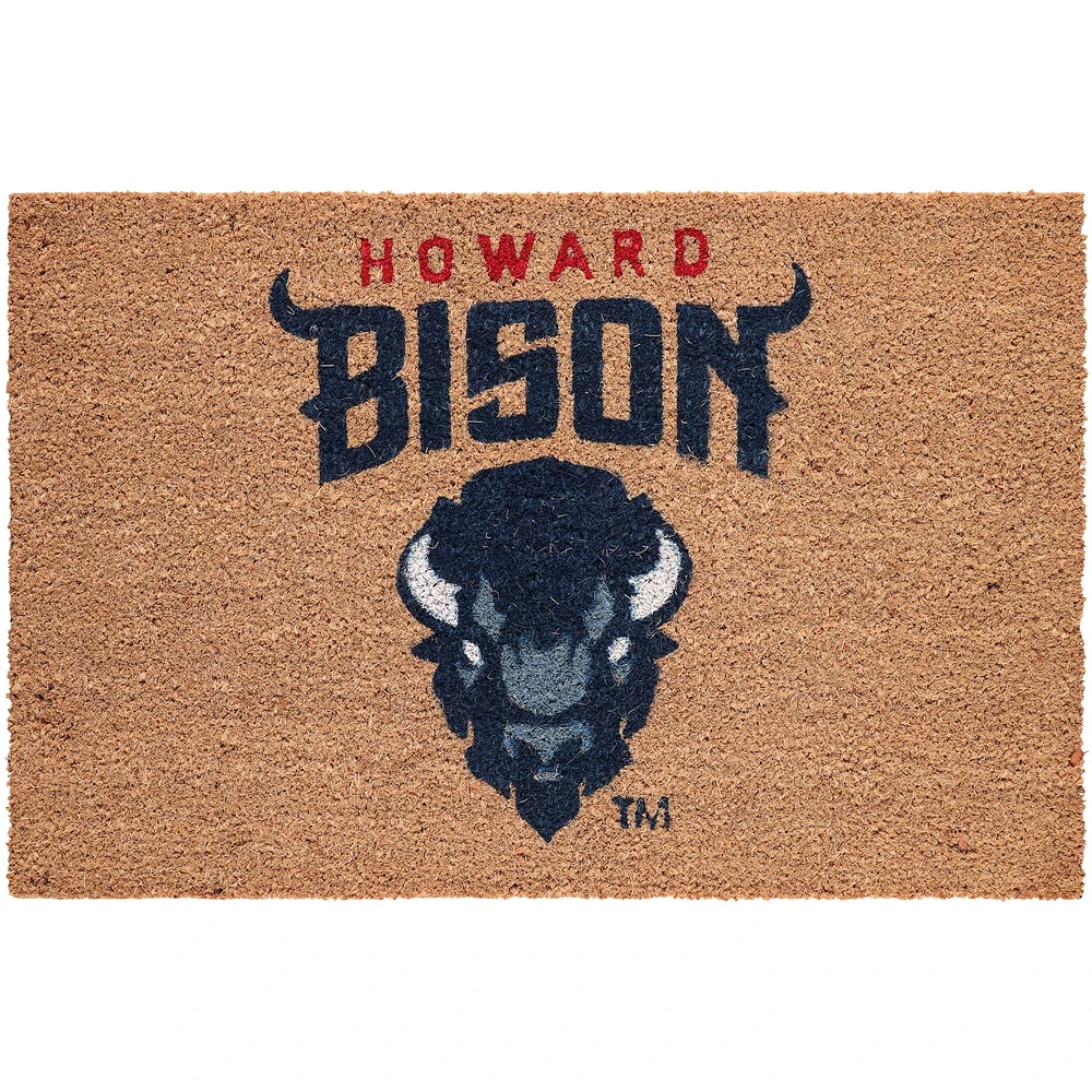 Paillasson en fibre de coco avec logo de l'équipe Howard Bison