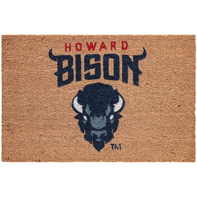 Paillasson en fibre de coco avec logo de l'équipe Howard Bison