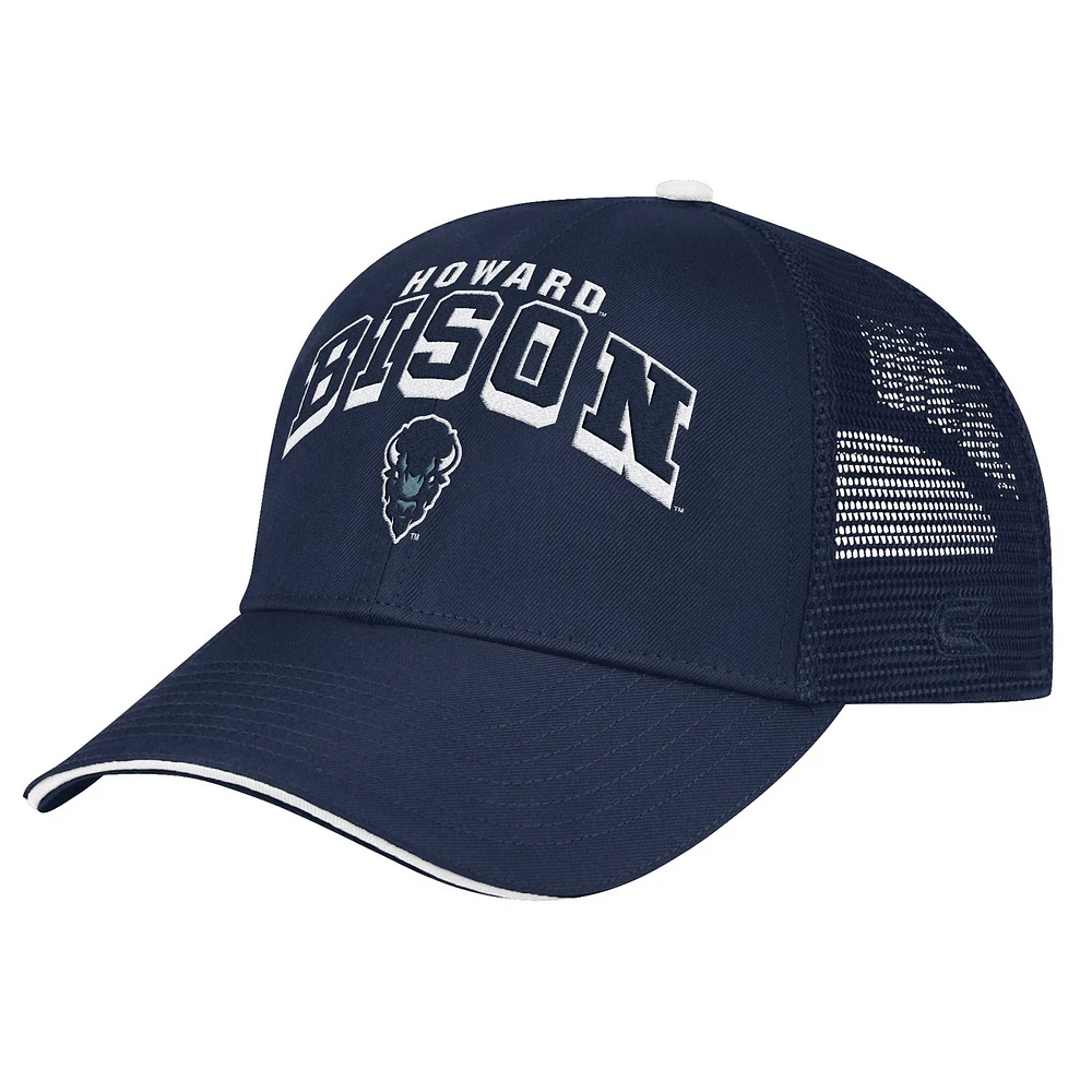 Casquette réglable Colosseum Navy Howard Bison Wyatt pour hommes de l'équipe primaire