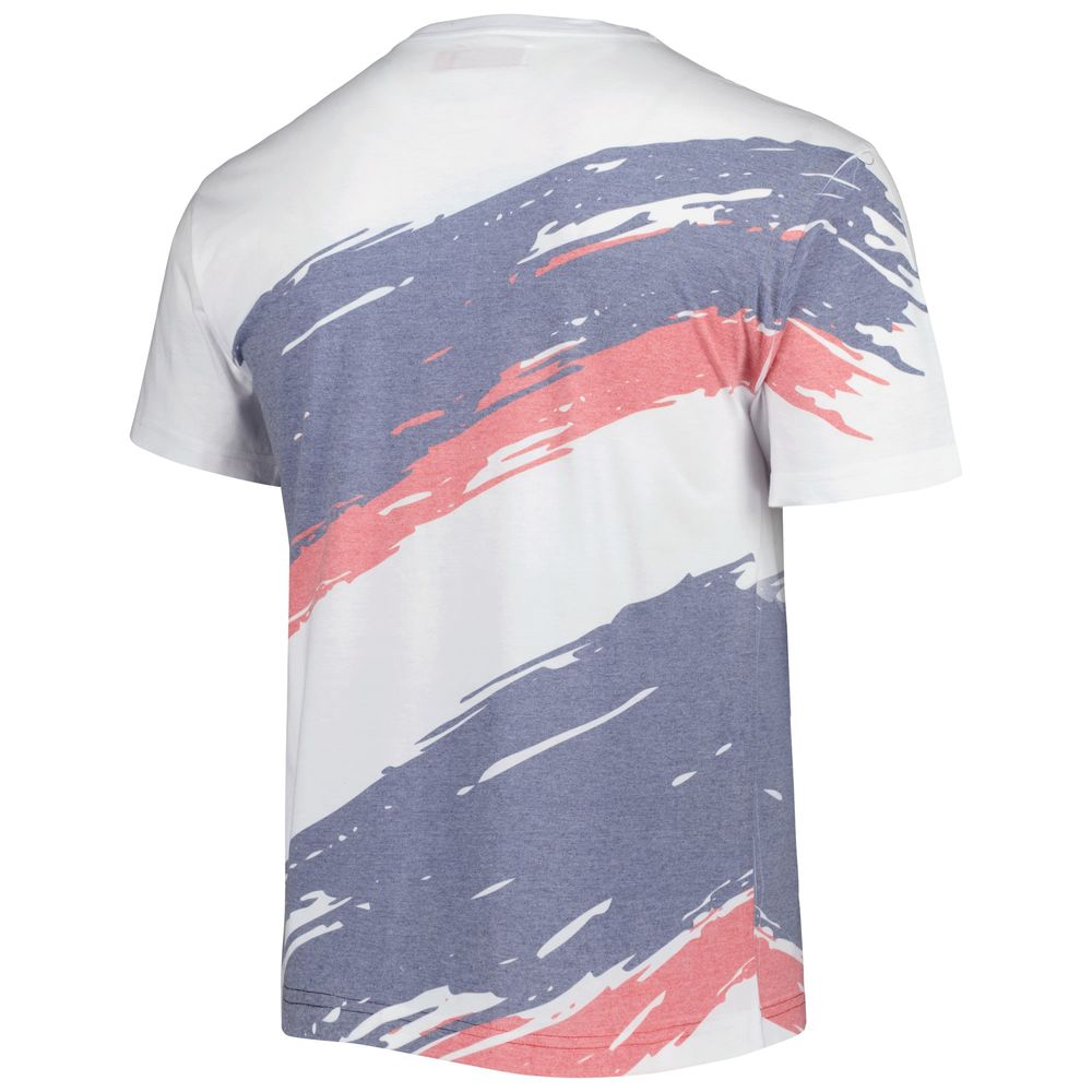 Men's Mitchell & Ness White Howard Bison Paintbrush Sublimated T-Shirt