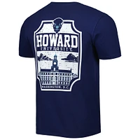 Men's Navy Howard Bison Logo Campus Icon T-Shirt