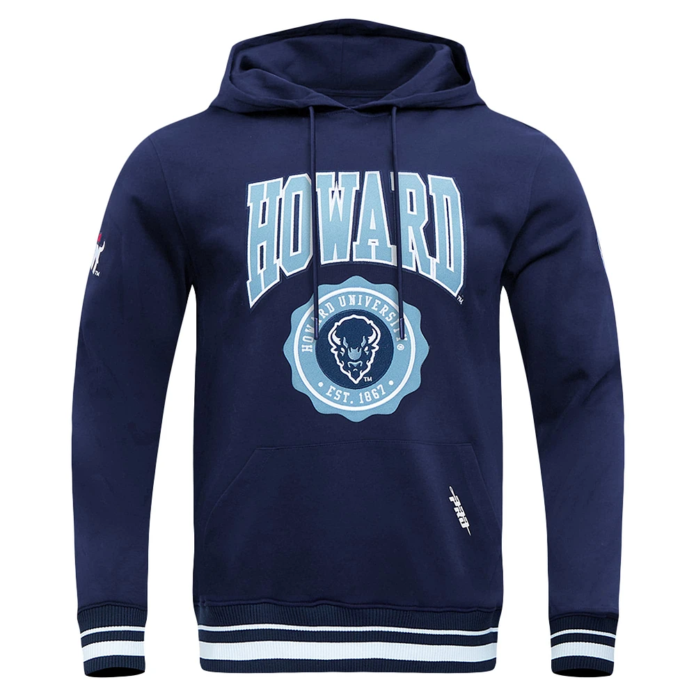 Men's Pro Standard Navy Howard Bison Crest Pullover Hoodie