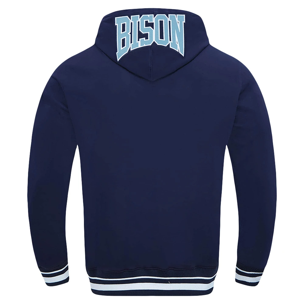 Men's Pro Standard Navy Howard Bison Crest Pullover Hoodie