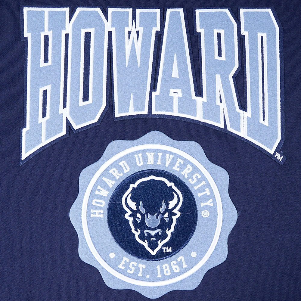 Men's Pro Standard Navy Howard Bison Crest Pullover Hoodie