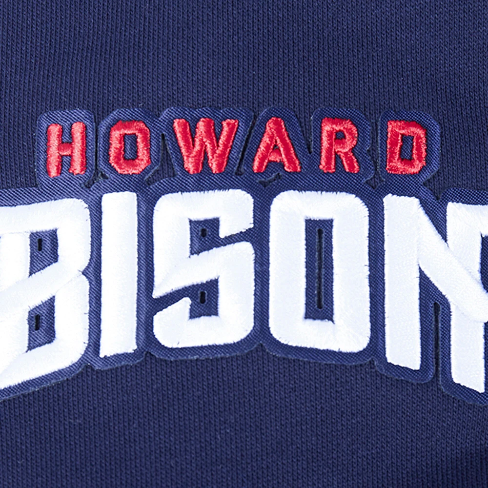 Men's Pro Standard Navy Howard Bison Crest Pullover Hoodie