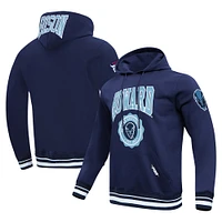 Sweat à capuche Pro Standard bleu marine Howard Bison Crest pour hommes