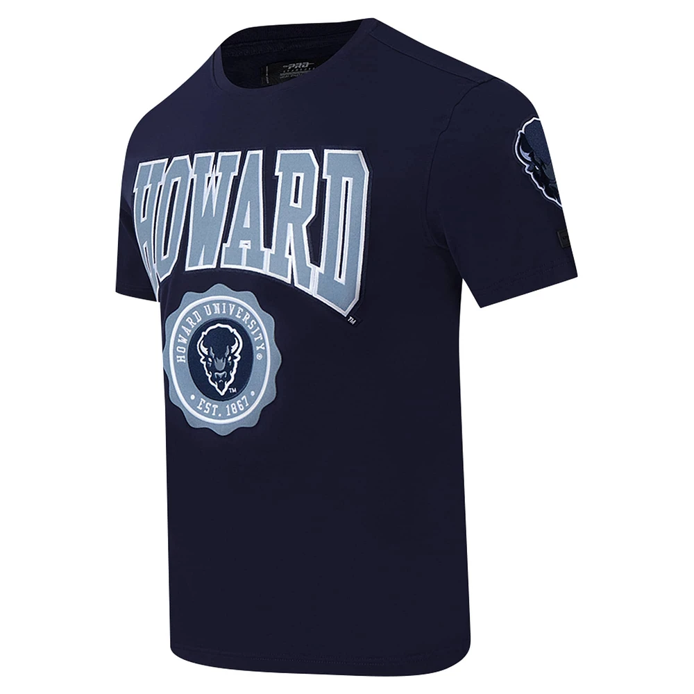 Men's Pro Standard Navy Howard Bison Crest T-Shirt