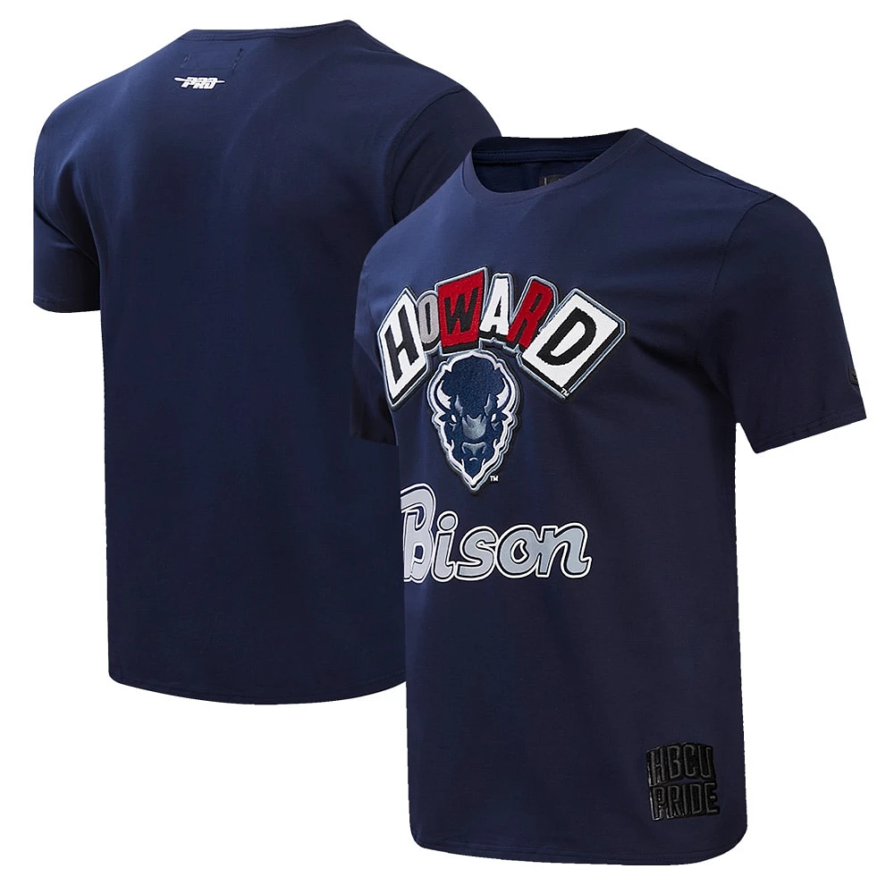 T-shirt pour hommes Pro Standard bleu marine Howard Bison Homecoming