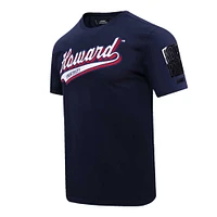 T-shirt Pro Standard bleu marine Howard Bison Script Tail pour hommes