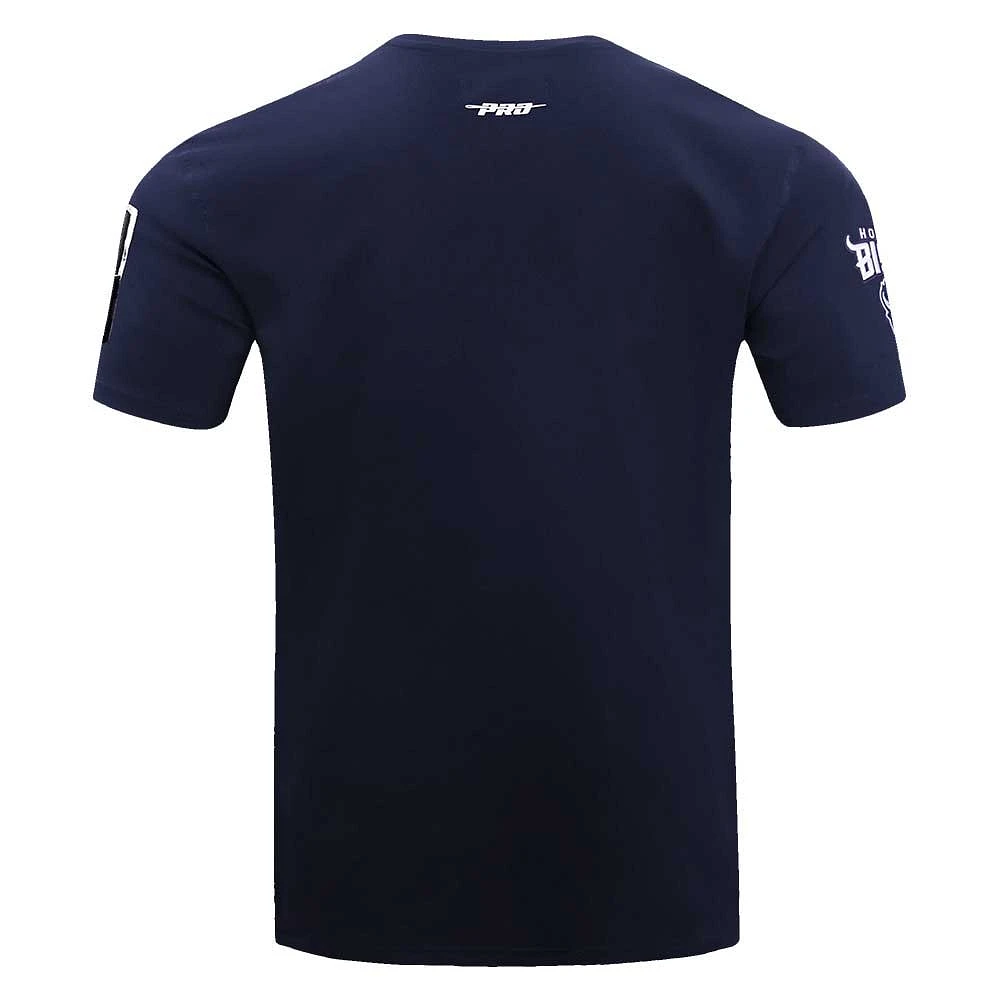 T-shirt Pro Standard bleu marine Howard Bison Script Tail pour hommes