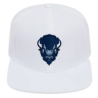 Men's Pro Standard White Howard Bison Mascot Wool Snapback Hat