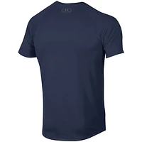 Men's Under Armour Navy Howard Bison Logo Stripe Performance Raglan T-Shirt