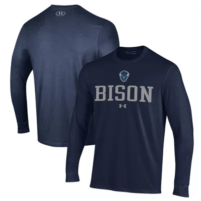 Howard Bison Under Armour Performance Long Sleeve T-Shirt - Navy