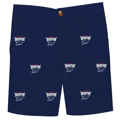 Howard Bison Toddler Structured Shorts - Navy