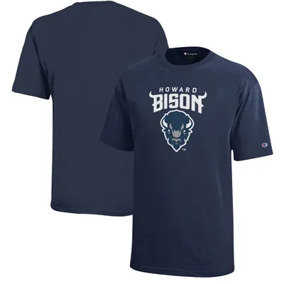 Howard Bison Champion Youth Jersey T-Shirt - Navy