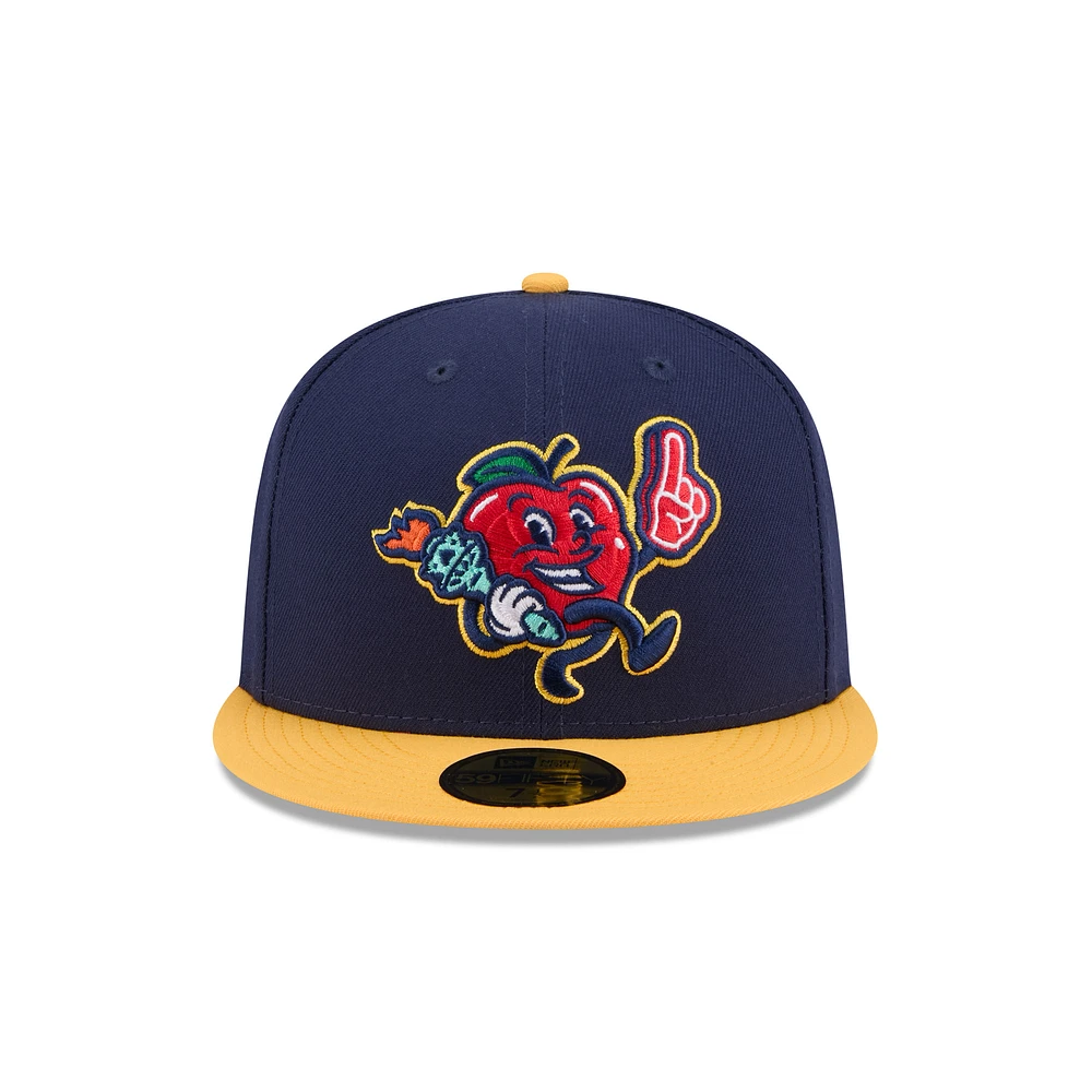 Casquette ajustée 59FIFTY bleu marine Hudson Valley Renegades pour homme de New Era